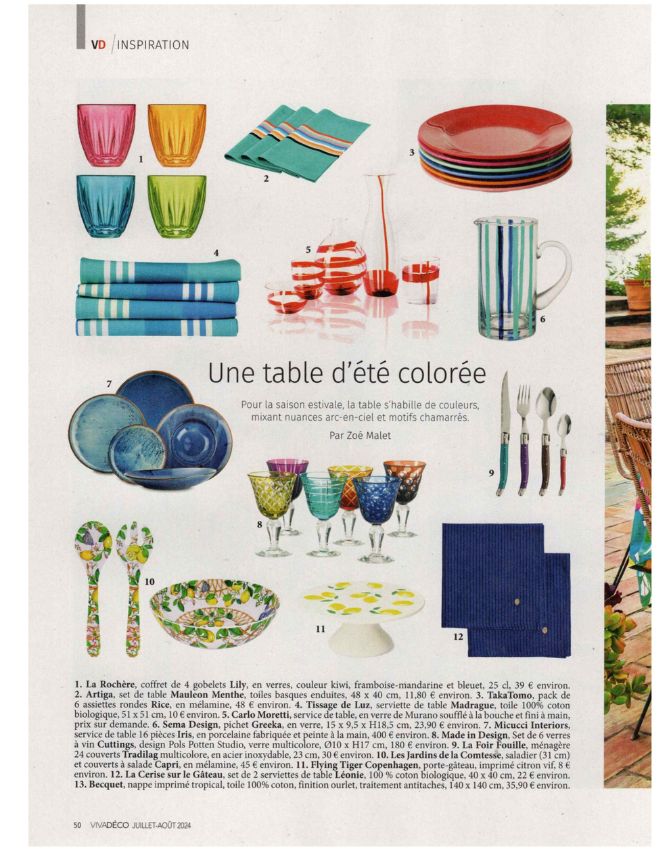 Article magazine Viva Déco